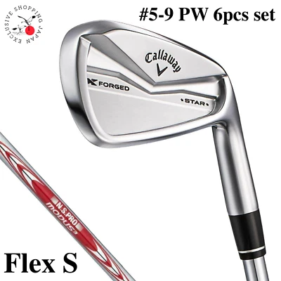 Callaway 2024 X FORGED STAR IRON #5-9 PW 6pc Set N.S.PRO MODUS3 Tour 105 Flex S  - Image 1 of 4
