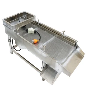 Electric 3mm Stainless Steel Linear Vibrating Screen Straight Sieve Machine 110V - Picture 1 of 7