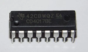 10PCS CD4017BE CD4017 CMOS Decade Counter with Decoded Outputs - Picture 1 of 1