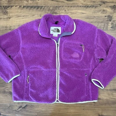The North Face 1X Extreme Pile Full Zip Fleece Jacket in Purple Cactus Flower - Image 1 of 4