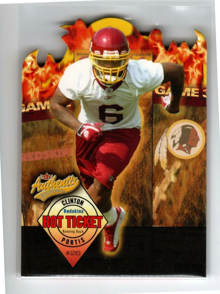 2004 Fleer Authentix Hot Ticket #4HT Clinton Portis (ref 187385) - Image 1 of 1