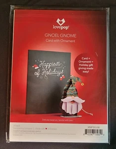 Love Pop Gnoel Gnome 3D Card And Ornament Set - Picture 1 of 2
