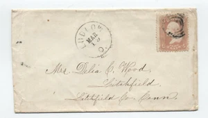 1860s Ludlow Ohio CDS and target #65 cover [4919.161] - Picture 1 of 3