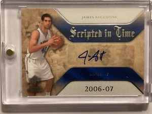 2007-08 Upper Deck SP Rookie Threads Scripted in Time RC Auto James Augustine - Picture 1 of 10