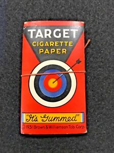 VINTAGE TARGET Cigarette PAPER 1931 BROWN & WILLIAMSON TOBACCO CORP RARE