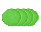 Superio Round Snow Saucer Sled, 4 Pack  Green 24" Winter Fun for Kids and Adults