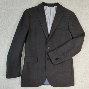 Banana Republic Tailored Slim Wool Blazer Men's 42S Charcoal Gray Prep Academia - Picture 1 of 19
