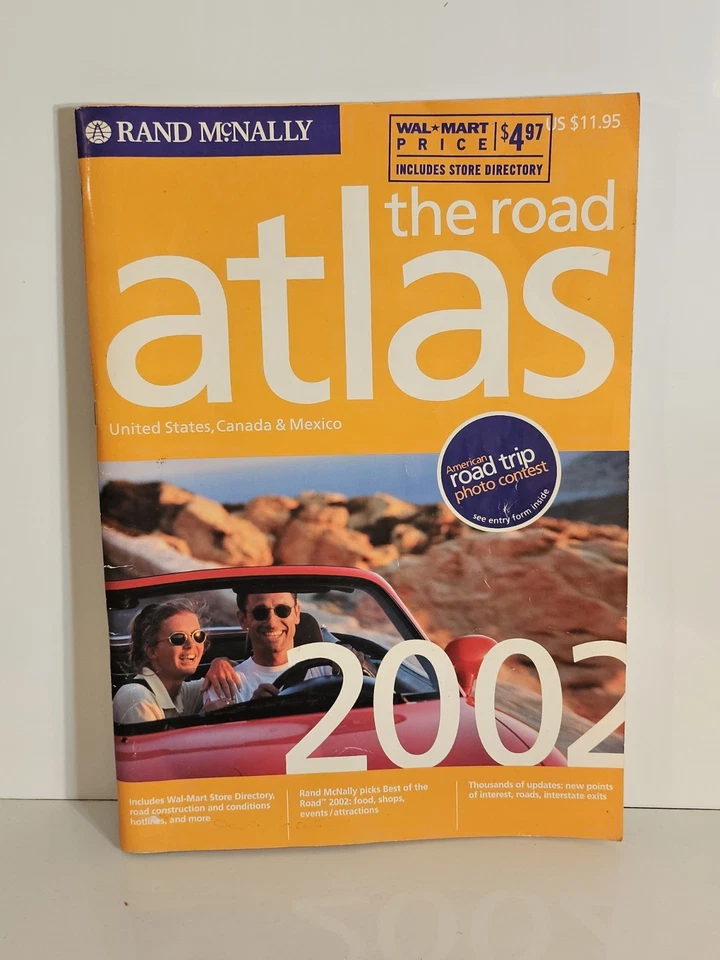 Rand McNally 2002 Road Atlas United States Canada & Mexico w/cover Lots of Info! - Image 1 of 4