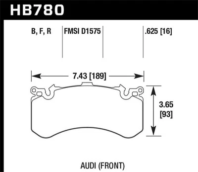 Juego de pastillas de freno de disco delanteras para Audi S6 2017-2018 Foto 1 de 4