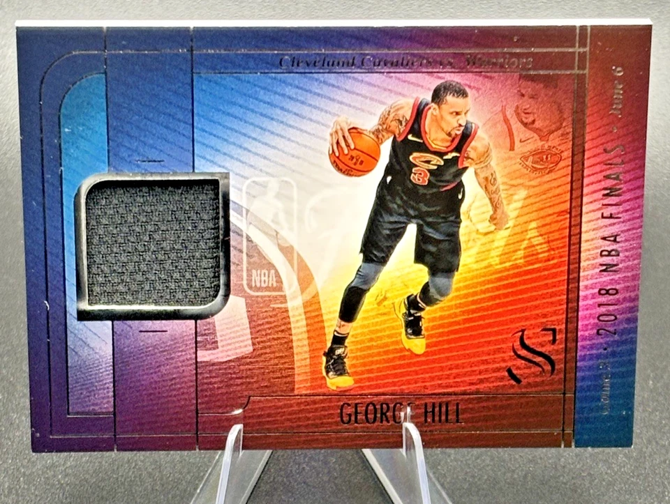 Parche usado del juego de las finales de la NBA Panini Silhouette George Hill 2024-25 6/06/2018  Foto 1 de 4