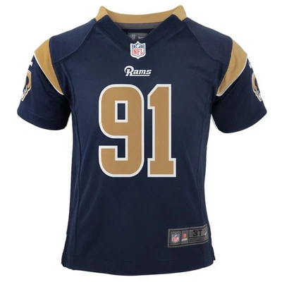 Camiseta deportiva Chris Long NFL Nike Los Angeles Rams azul marino casa infantil juego Foto 1 de 2