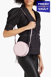 RRP€245 GANNI Recycled Leather Canteen Crossbody Bag Logo Adjustable Strap - Picture 1 of 6
