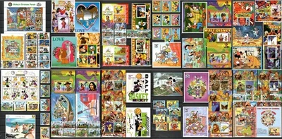 Composición de dibujos animados de Walt Disney [10] 50 diferentes juegos y s/s MNH #CNA346 Foto 1 de 4