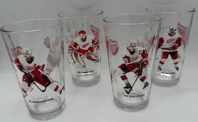 Juego de 4 gafas de colección Abry’s NHL Detroit Red Wings 2002 Foto 1 de 3