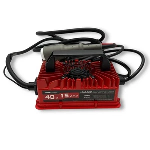 EPOWREY 15 AMP 48 Volt Golf Carts Battery Charger for Lead Acid 3-Pin Round Plug - Bild 1 von 11