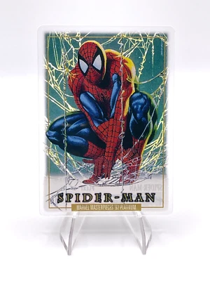 2024 Skybox 92 Marvel Masterpieces Platinum Plexi #87 Spider Man Foto 1 de 2