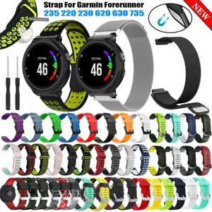 Pulsera de nailon para Garmin Forerunner 220 230 235 620 630 735XT Approach S20 S6 S5 - Imagen 1 de 114