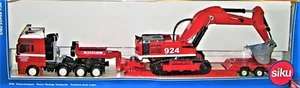  Siku 3930 MAN Heavy Haul Lowboy + Excavator MAX GOLL - W. Germany - 1/50 MIB - Picture 1 of 2