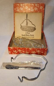 Plato de mantequilla de colección con esparcidor cromado Sheffield y pieza de exhibición, Inglaterra - Imagen 1 de 6