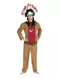 Native American / Indian Chief , Costume & Headdress - Picture 1 of 1