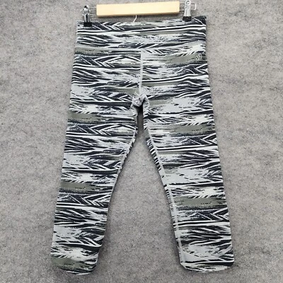 Leggings capri Zumba Wear para mujer pequeños grises a rayas Foto 1 de 4