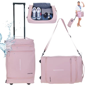Valigia trolley donna bagaglio a mano IATA New Rebels Harper 50 cm borsa 23 rosa + g - Foto 1 di 12