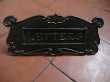 Antique restored stylish cast iron letterbox 