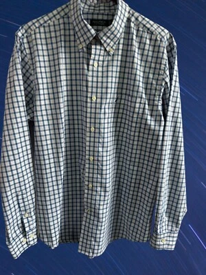 Camisa social grande Nautica 100% algodão colarinho resistente a rugas - Imagem 1 de 4