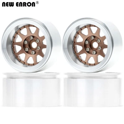 Aluminum -10MM Offset 2.2" Beadlock Wheel Rim For RC 1/10 Axial SCX10 TRX4 TRX6 - Image 1 of 4