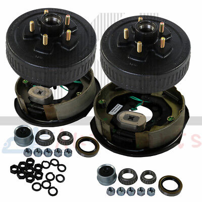 L+R Trailer 5 On 4.5 Hub Drum Kit + 10 X2-1/4  Electric Brakes For 3500 Lbs Axle • 195.99$