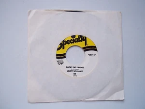 LARRY WILLIAMS - Short Fat Fannie / High School Dance 45 RPM 7" Record SPECIALTY - Picture 1 of 6