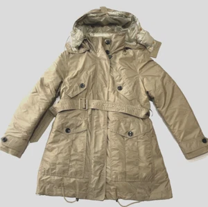 Burberry womens Chevrington Sisal 3 in 1 Parka Jacket- size 12 /10 us - rt $1390 - Picture 1 of 11