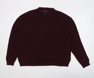 Brave Soul Women's Red Pullover Jumper Size 12 - Picture 1 of 12