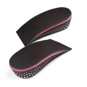 Unisex Air Cushion Height Increase Shoe Insoles 1 Pair Taller Lift 2 Inch - Picture 1 of 4