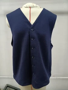 Engineered Garments New York Navy Blue Knit Vest Size Large - Picture 1 of 17
