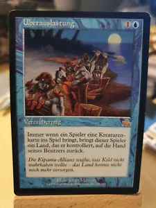 1x Overburden - German - FBB - EDH - Vintage - Modern #1492 - Picture 1 of 2