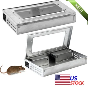 1 Tin Cat style LIVE Mouse Trap with window Multi Catch MiceMouse Trap NEW SALE  - Picture 1 of 1
