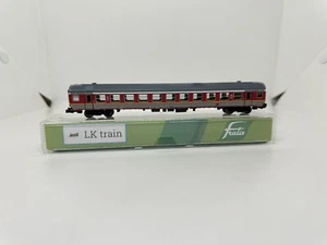 LK TRAIN carrozza MDVE 1cl Navetta Rosso FS scala N esclusiva LK Fratix - Picture 1 of 4