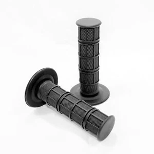 Empuñaduras de mano NEGRAS suaves 24 mm 22 mm con barra de mango 50cc 110cc 125cc PIT Trail Dirt Bike - Imagen 1 de 2