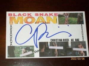 CHRISTINA RICCI "BLACK SNAKE MOAN" SIGNED AUTOGRAPHED 3X5 INDEX CARD KB#137 - Picture 1 of 3