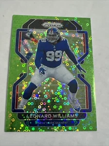 Leonard Williams 2021 Prizm Football Green Disco 2/5 New York Giants - Picture 1 of 3