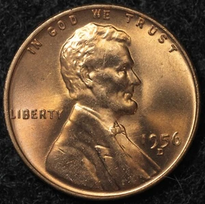 1956 D 💎GEM BU RED💎 Lincoln Cent 🔥Blazing Luster🔥🔎RPM-013🔍 (25-043) - Picture 1 of 7