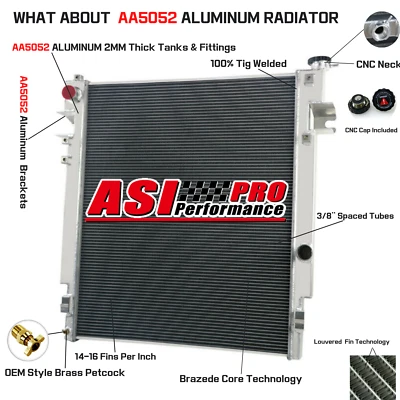 4-Core Radiator Fits 2010-2012 Dodge Ram 2500 3500 4500 5500 6.7L Cummins Diesel - Image 1 of 4