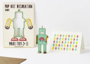 Pop Out Decoration - Greeting Card - Robot - Bild 1 von 1