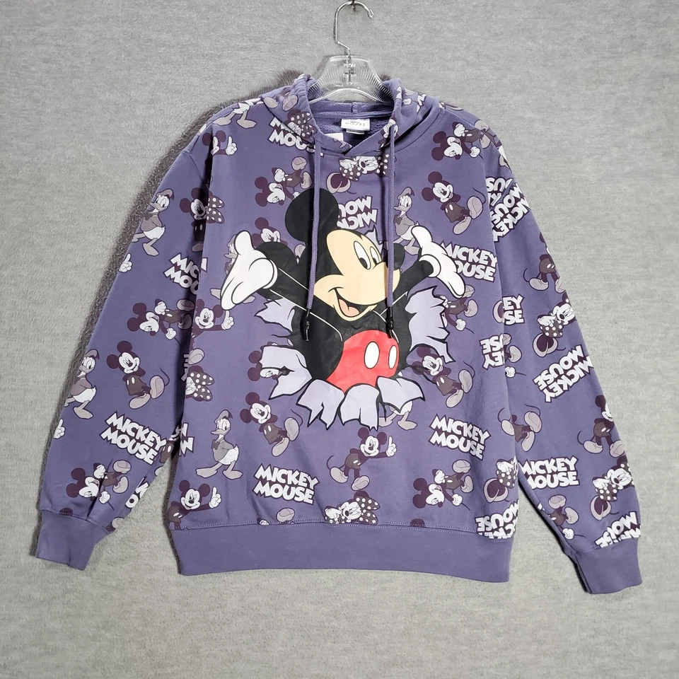 Disney Niños Sudadera XL Púrpura Sudadera con Capucha Logo Estampado Completo Polar Pullover Juvenil Foto 1 de 4