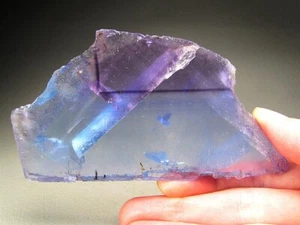 Fluorite Window Polished Slab Cave in Rock Hardin County Illinois - Picture 1 of 7