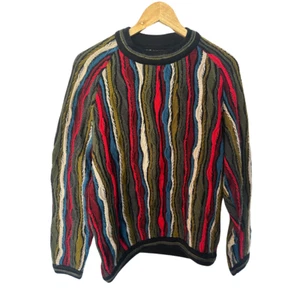 Vintage Coogi 90s Australia Knit Wool Sweater Unisex Bold Colourful Rare Jumper - Picture 1 of 6