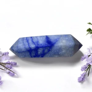 Blue Aventurine Double Terminated Meditation  Wand (4) - Picture 1 of 10