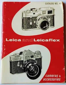 LEICA and LEICAFLEX CAMERAS & ACCESSORIES CATALOG NO. 40! GOOD CONDITION! - Picture 1 of 1