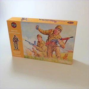 Airfix Vacía Comandos Británicos Temprano Marrón Repro Caja Escala 1:32 #1736 - Imagen 1 de 5